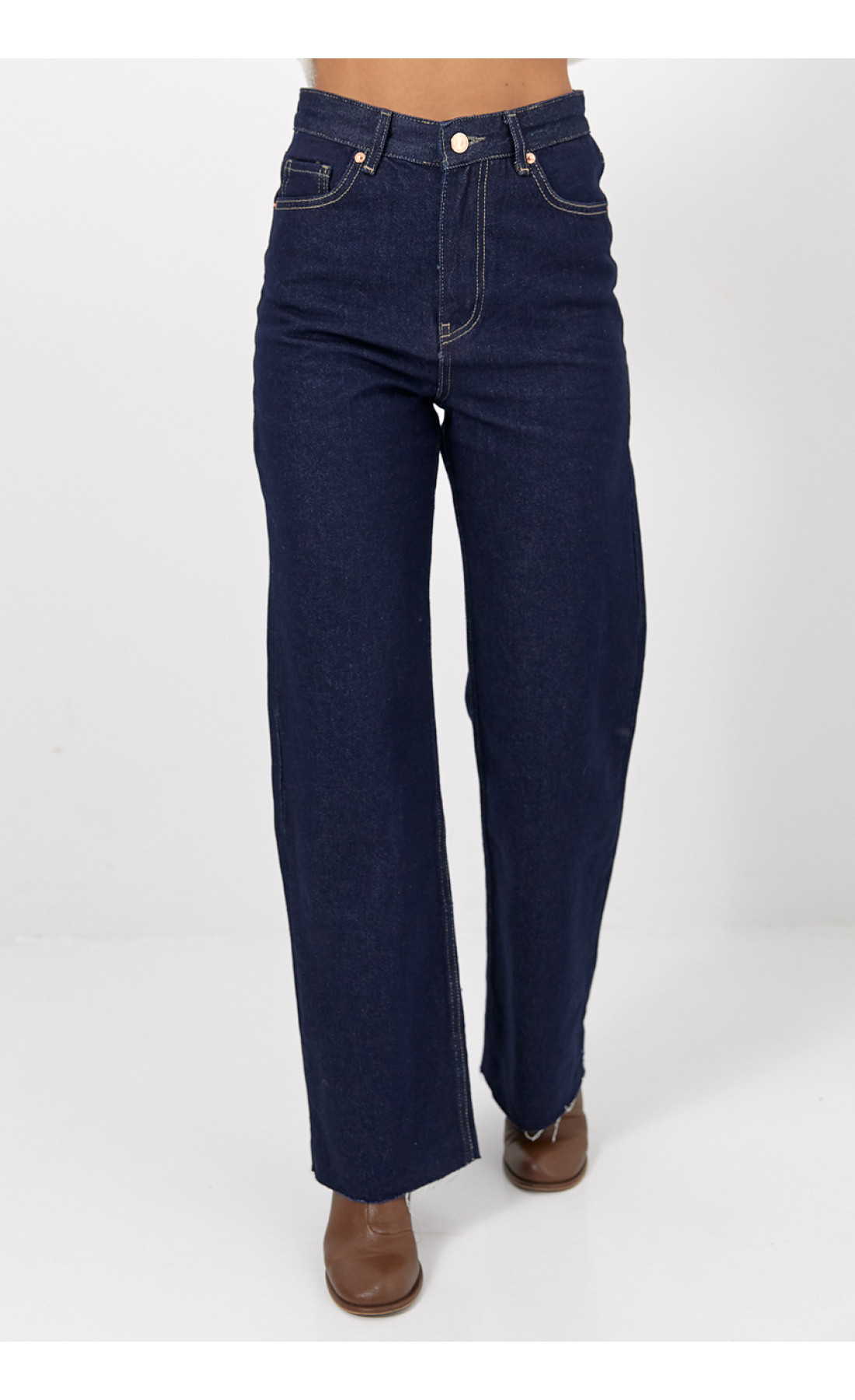 Жіночі жіночі джинси Zara Wide Leg  темносиній колір