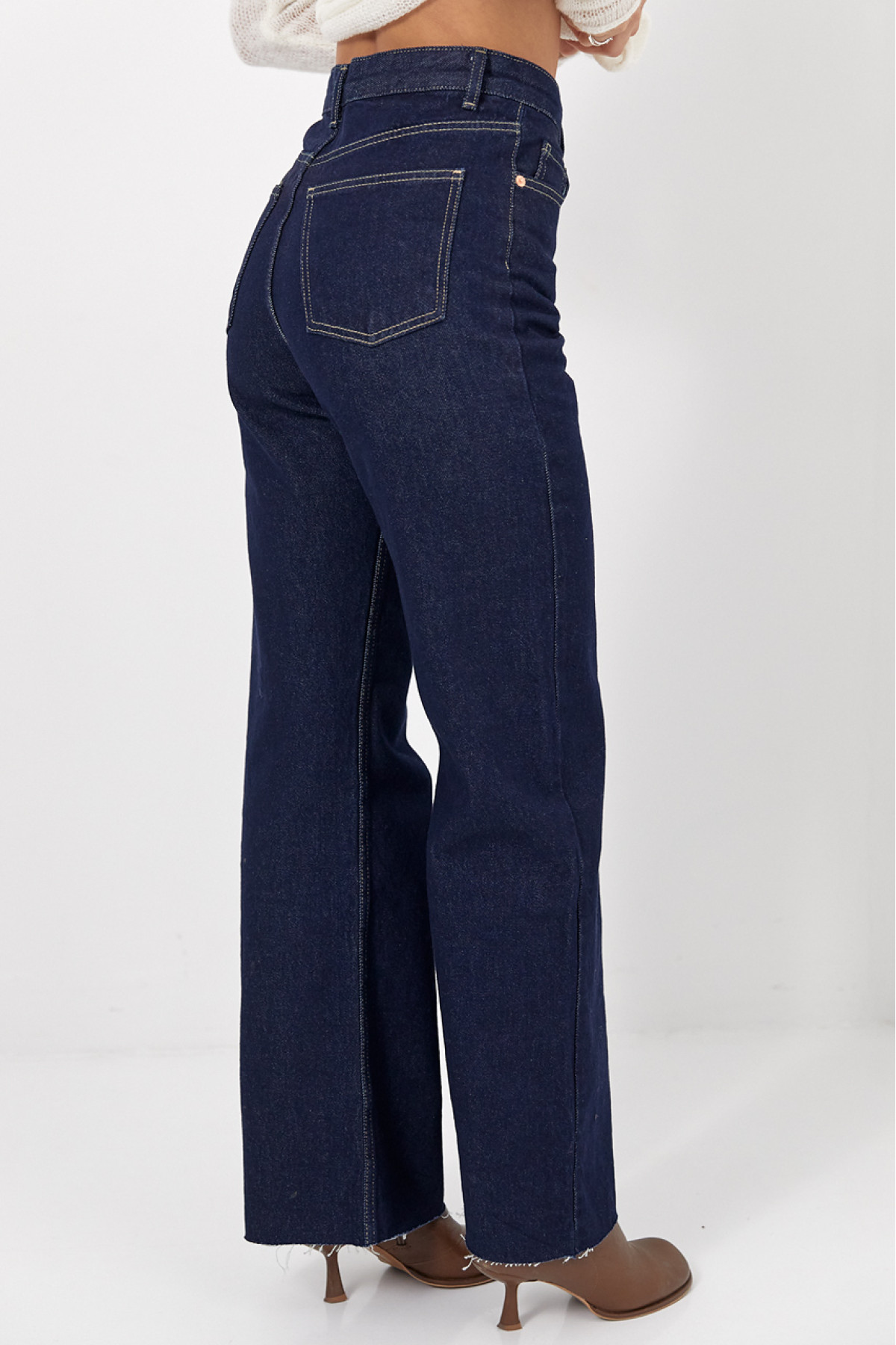Жіночі жіночі джинси Zara Wide Leg  темносиній колір