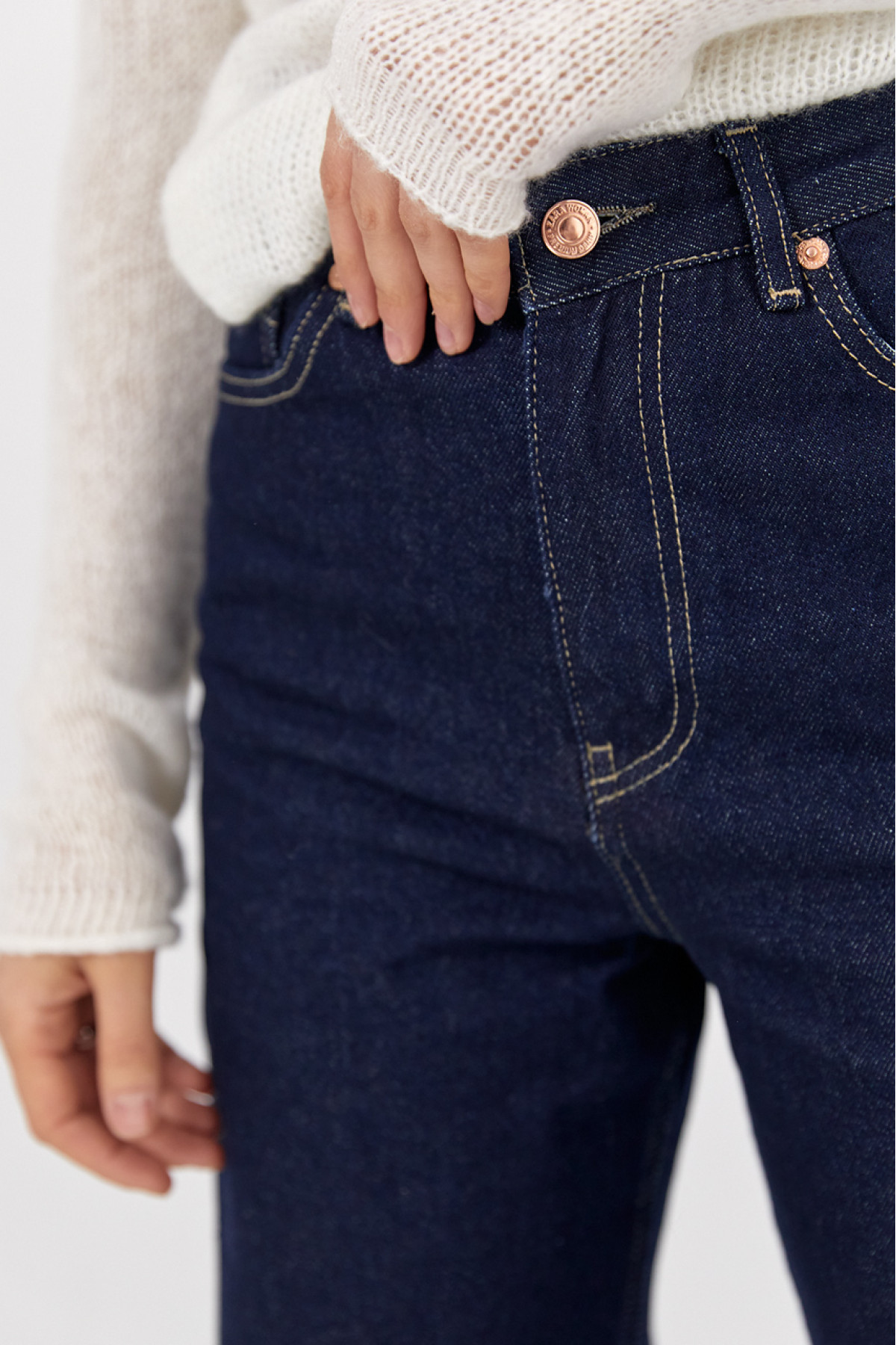 Жіночі жіночі джинси Zara Wide Leg  темносиній колір