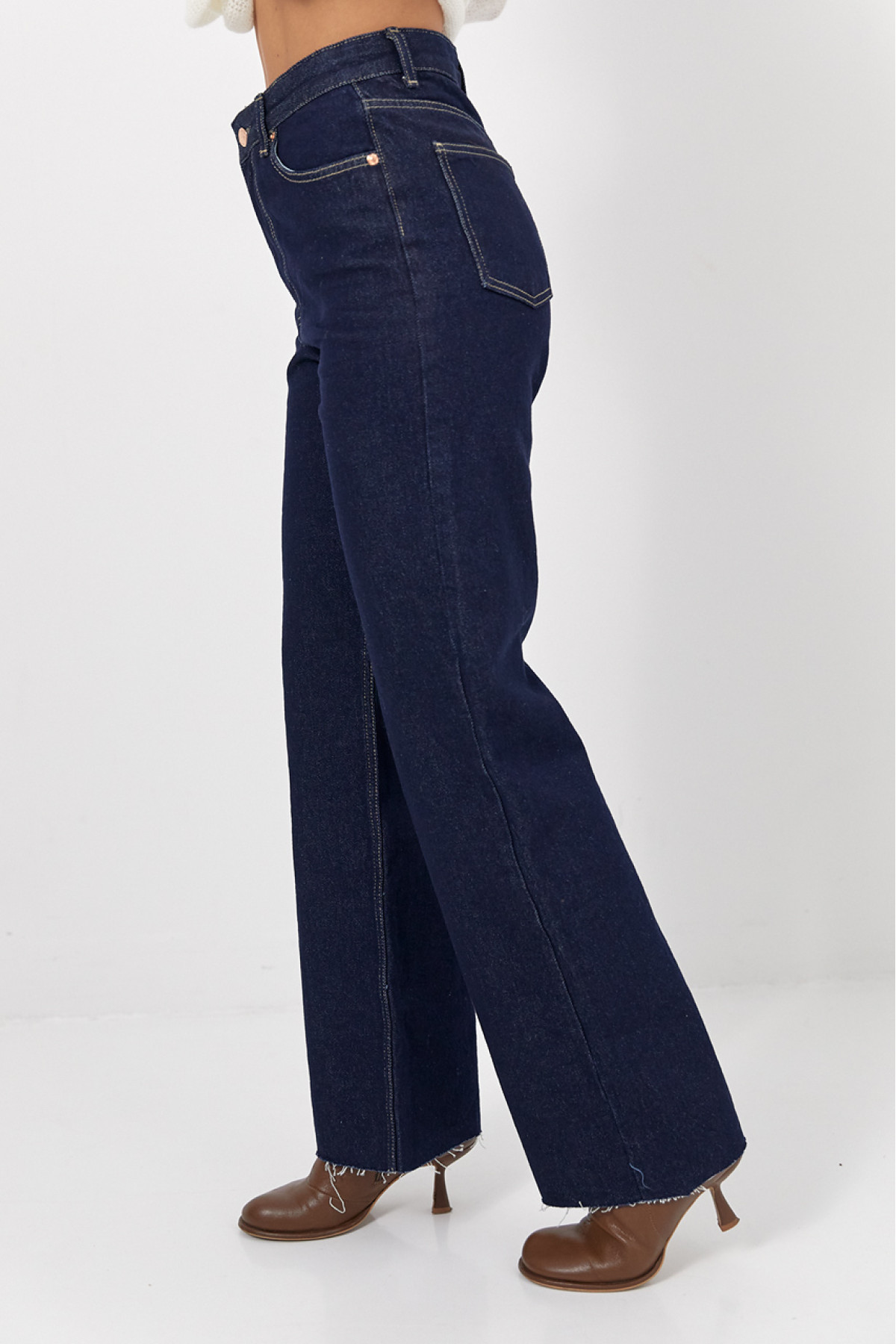 Жіночі жіночі джинси Zara Wide Leg  темносиній колір