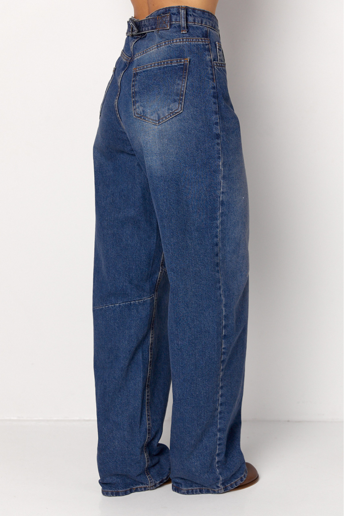 Жіночі жіночі джинси Skater з високою посадкою  синій колір