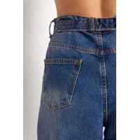 Жіночі жіночі джинси Skater з високою посадкою  синій колір