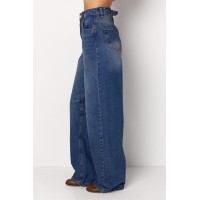 Жіночі жіночі джинси Skater з високою посадкою  синій колір