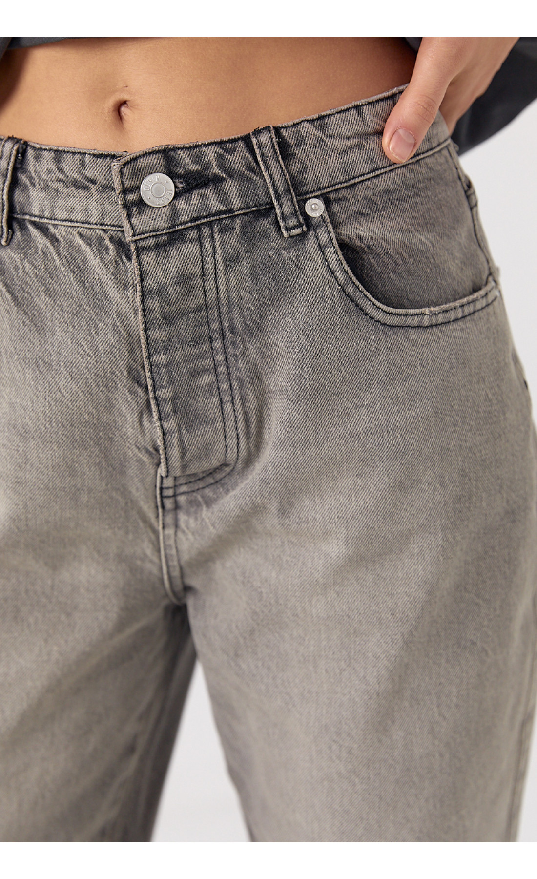 Жіночі широкі прямі жіночі джинси Skater  чорний колір