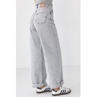 Жіночі жіночі джинси Palazzo з високою посадкою  сірий колір
