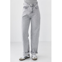 Жіночі жіночі джинси Palazzo з високою посадкою  сірий колір