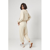 Спортивний костюм із джогерами та кофтою з капюшоном  бежевий колір