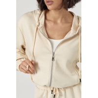 Спортивний костюм із джогерами та кофтою з капюшоном  бежевий колір