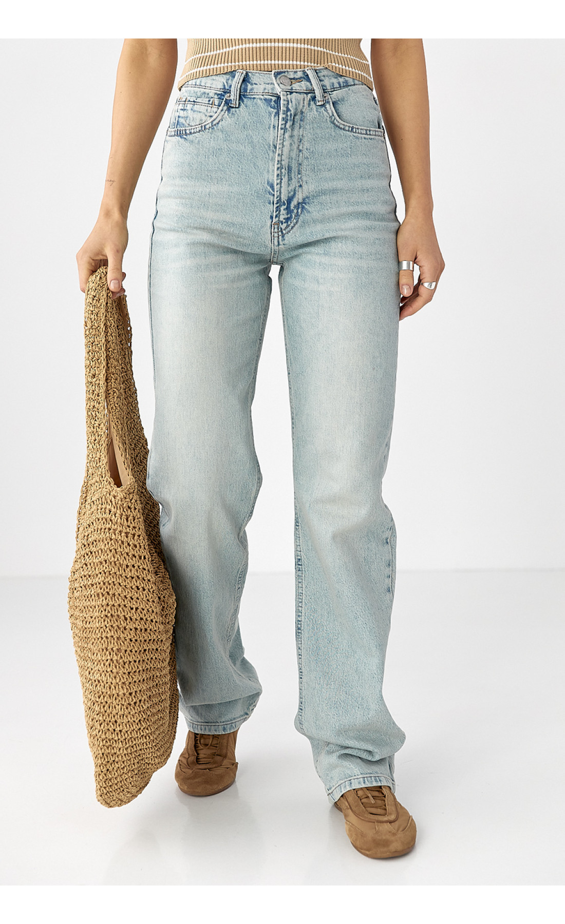 Жіночі прямі жіночі джинси Straight  джинс колір