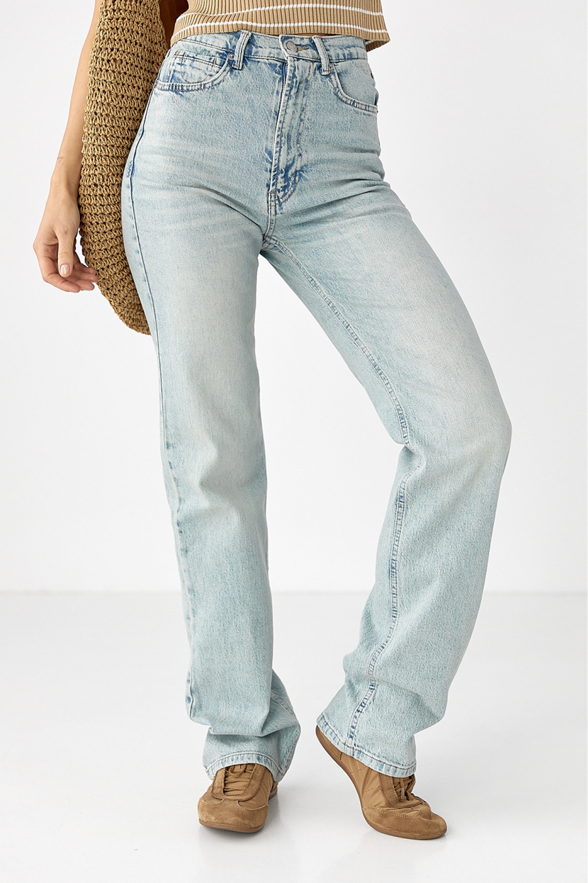 Жіночі прямі жіночі джинси Straight  джинс колір