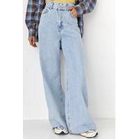 Жіночі жіночі джинси Palazzo з високою талією  блакитний колір