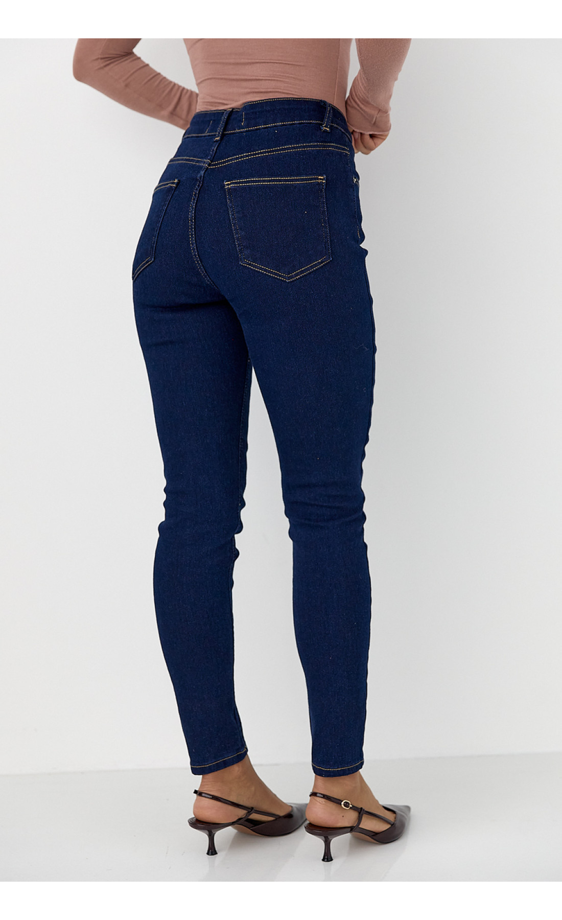 Облягаючі жіночі джинси Skinny  синій колір