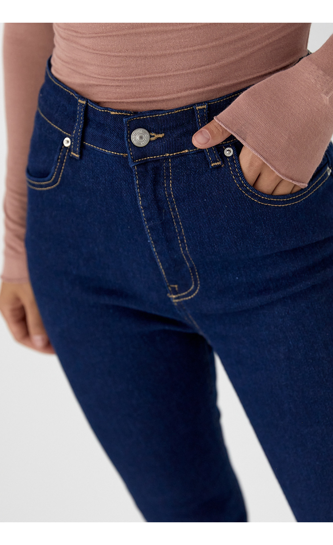Облягаючі жіночі джинси Skinny  синій колір