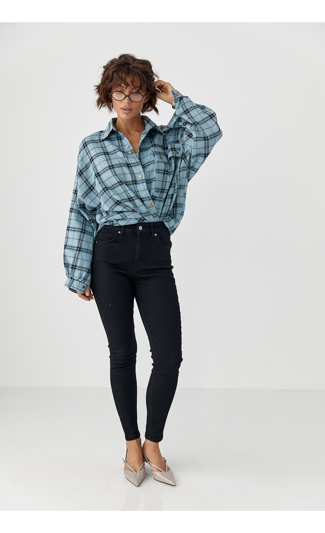 Облягаючі жіночі джинси Skinny  чорний колір