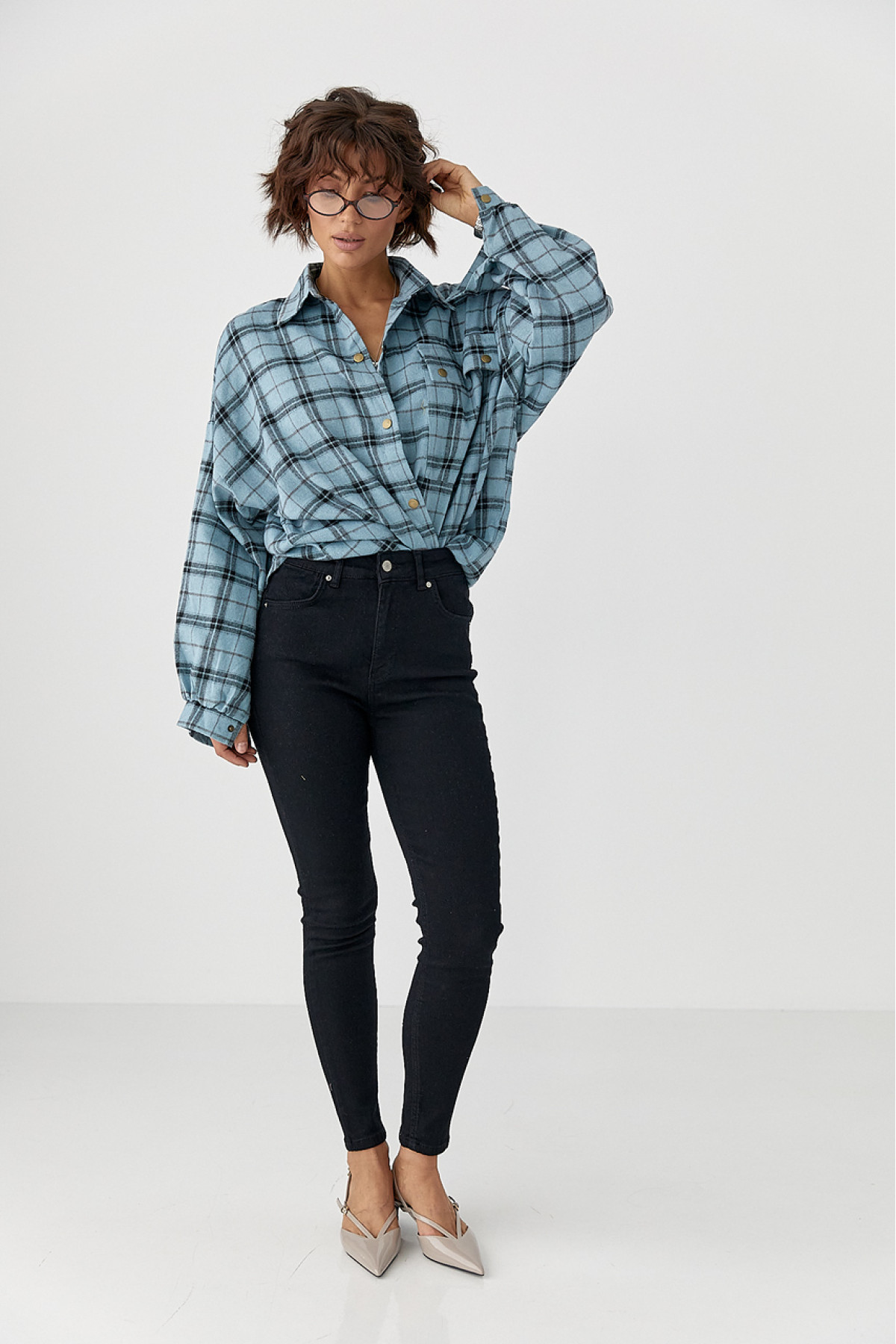 Облягаючі жіночі джинси Skinny  чорний колір