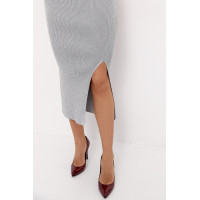 Силуетний костюмдвійка з люрексом  срібний колір