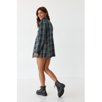 Жіночий костюм твідовий жакет і спідницяшорти SOBE  синій колір