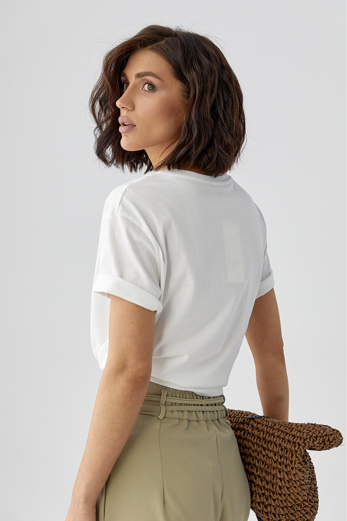 Жіноча футболка з написом Sweet Cherry  білий колір