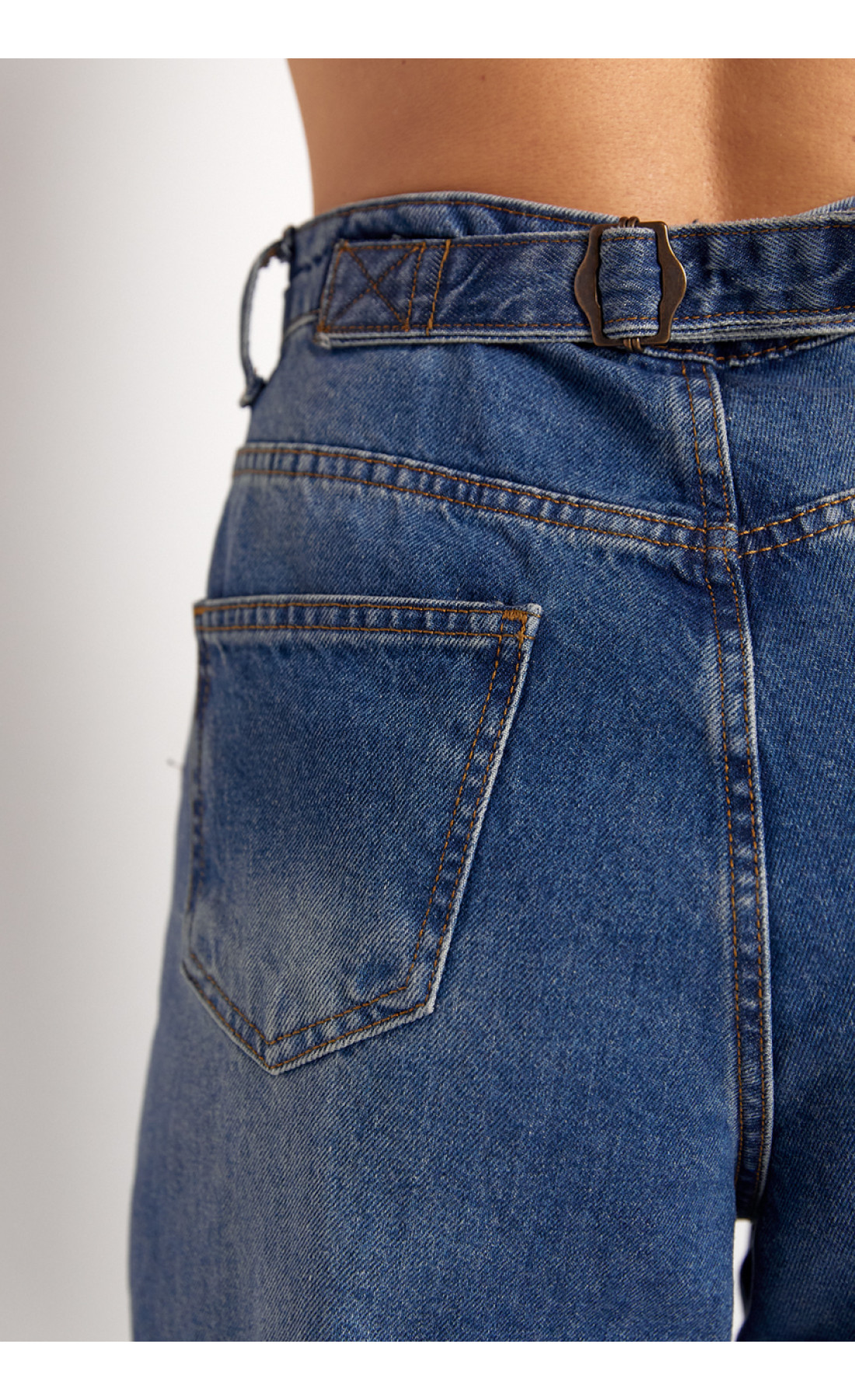 Жіночі жіночі джинси Skater з високою посадкою  синій колір