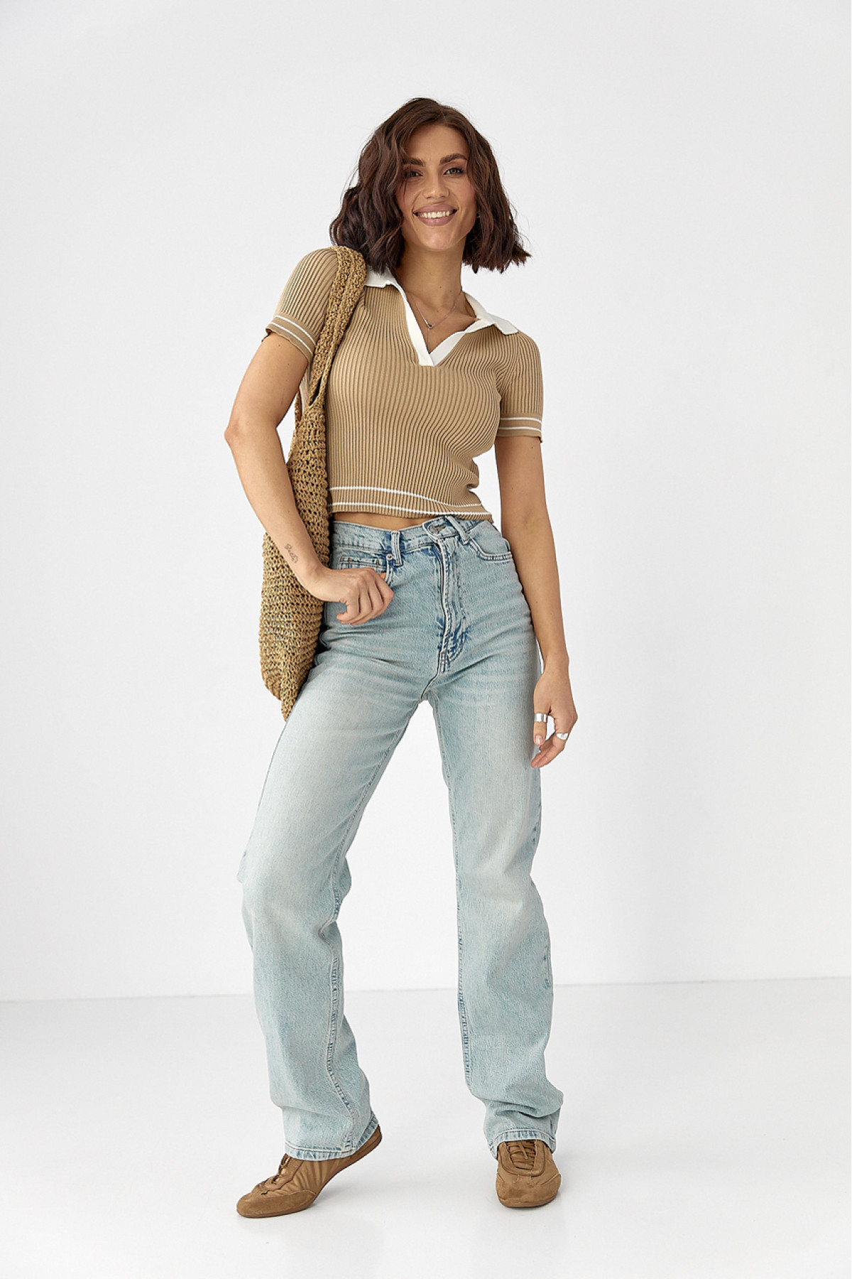 Жіночі прямі жіночі джинси Straight  джинс колір