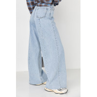 Жіночі жіночі джинси Palazzo з високою талією  блакитний колір