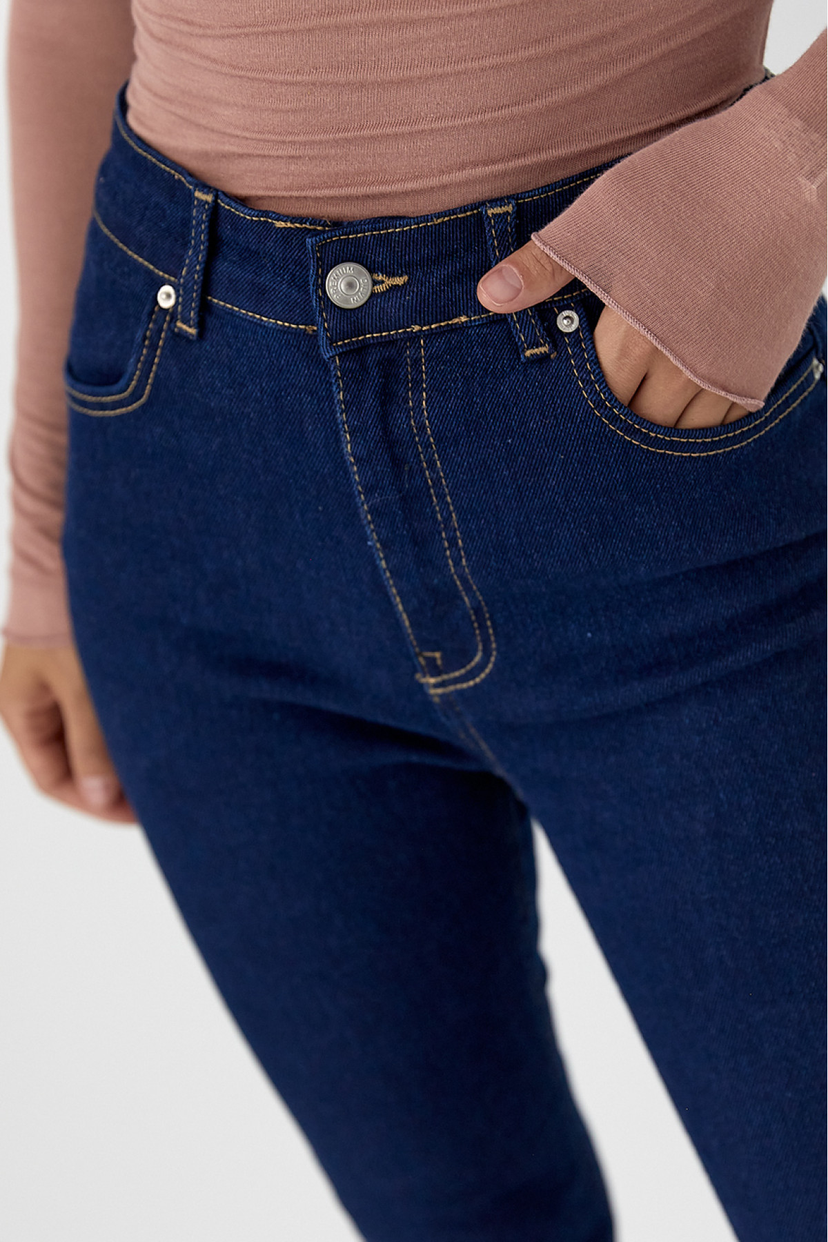 Облягаючі жіночі джинси Skinny  синій колір