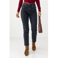 Жіночі жіночі джинси Mom Fit  чорний колір