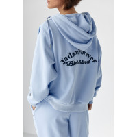 Теплий спортивний костюм з капюшоном  блакитний колір