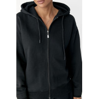 Утеплене худі на блискавці  чорний колір