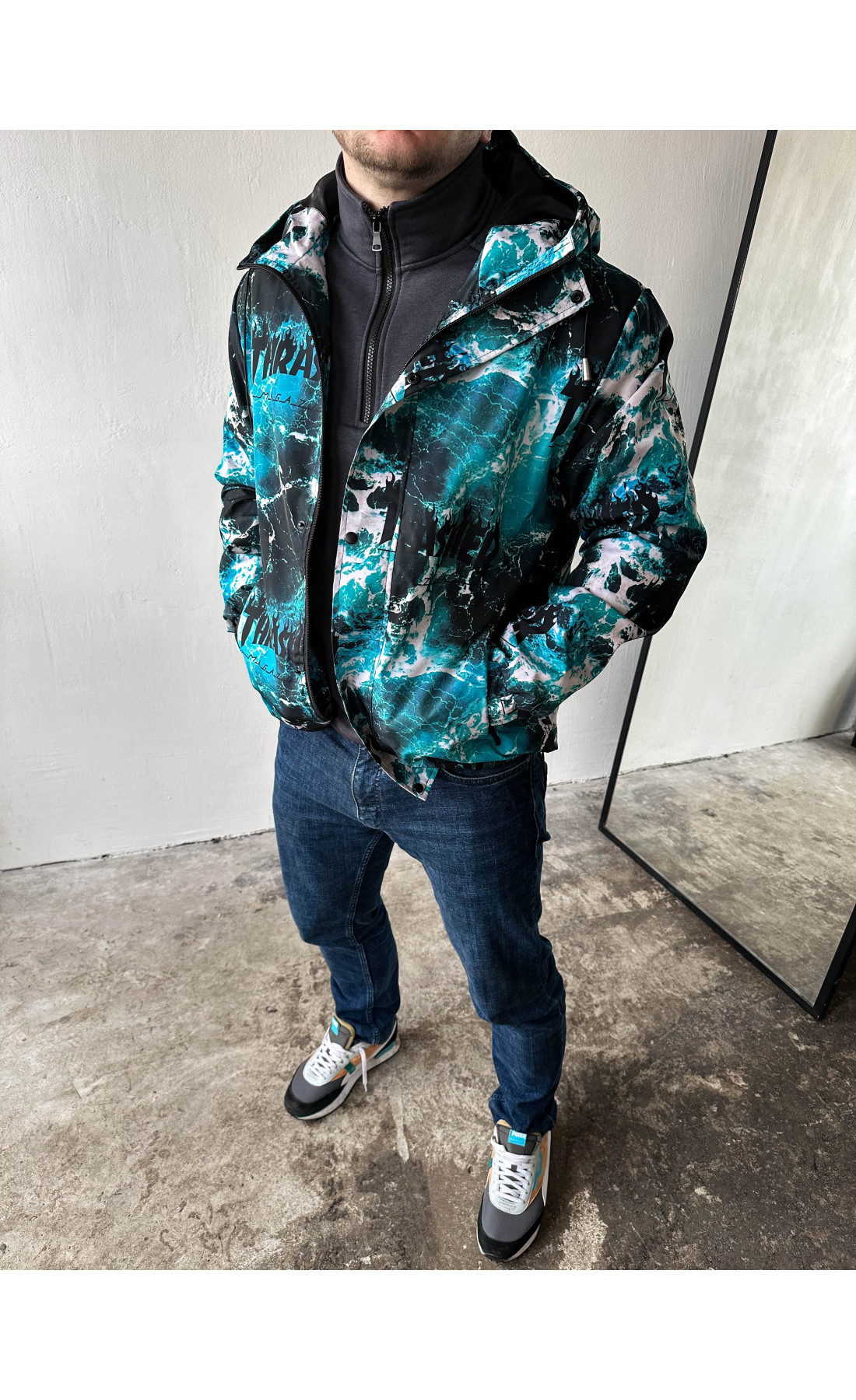 Вітрівка чоловіча вітро/вологозахисна на підкладці