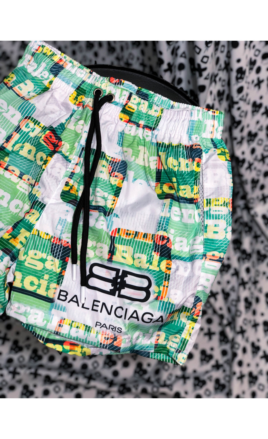 Світло-зелені чоловічі пляжні шорти