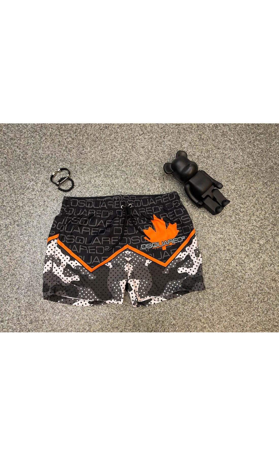 Чорні чоловічі пляжні шорти