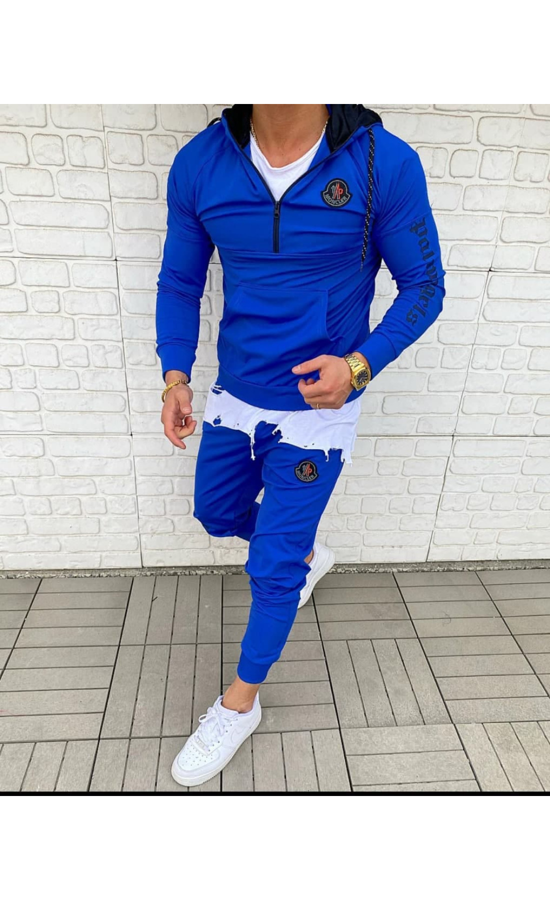 Спортивний костюм moncler синього кольору