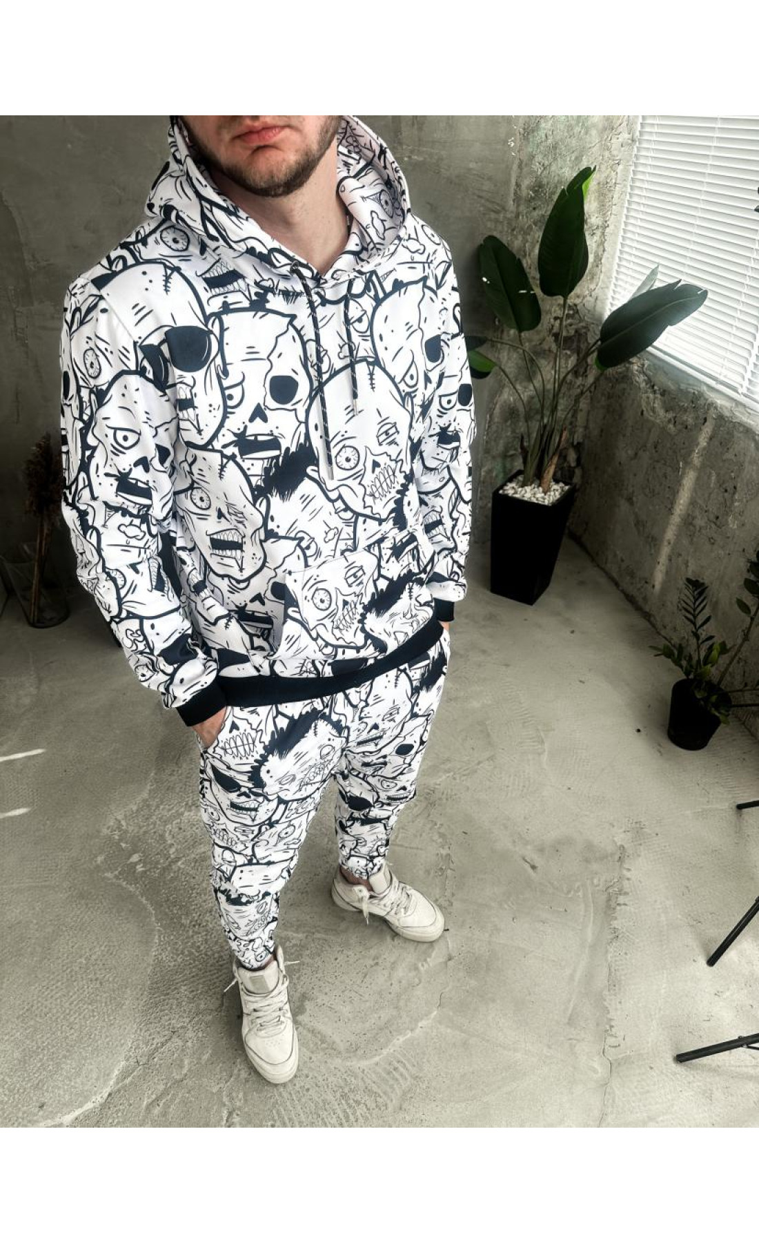 Теплий спортивний костюм худі+штани чоловічий