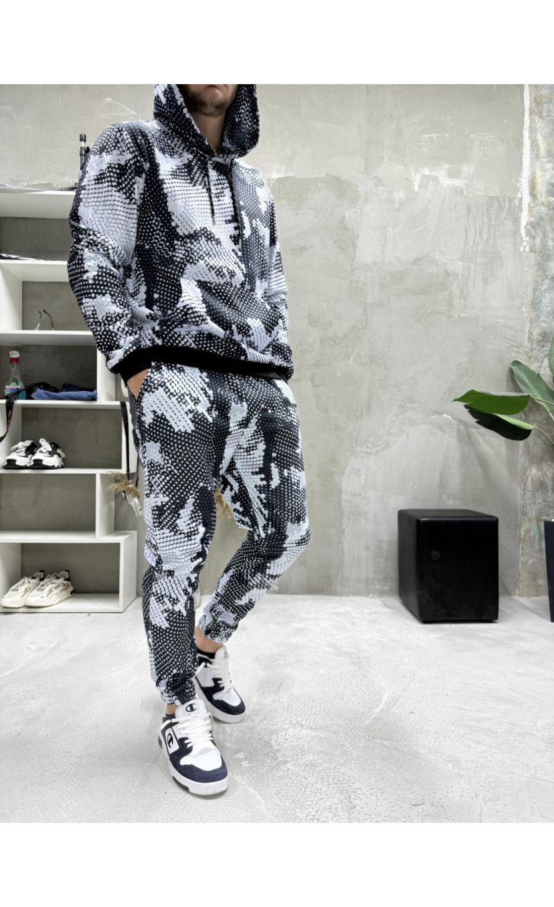 Теплий спортивний костюм худі+штани чоловічий