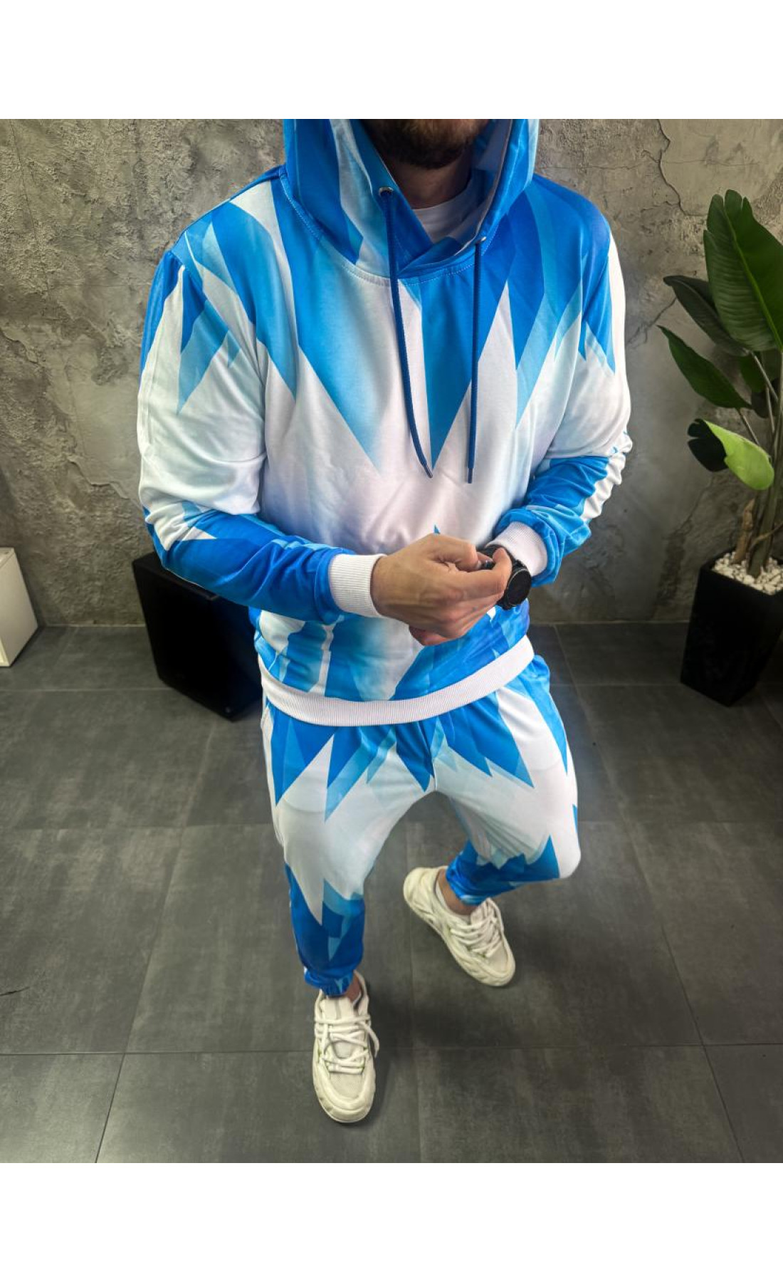 Спортивний костюм чоловічий │ принтований костюм │ стильний костюм унісекс │ костюм худі штани │ костюм українське виробництво │ костюм з принтом ведмедя