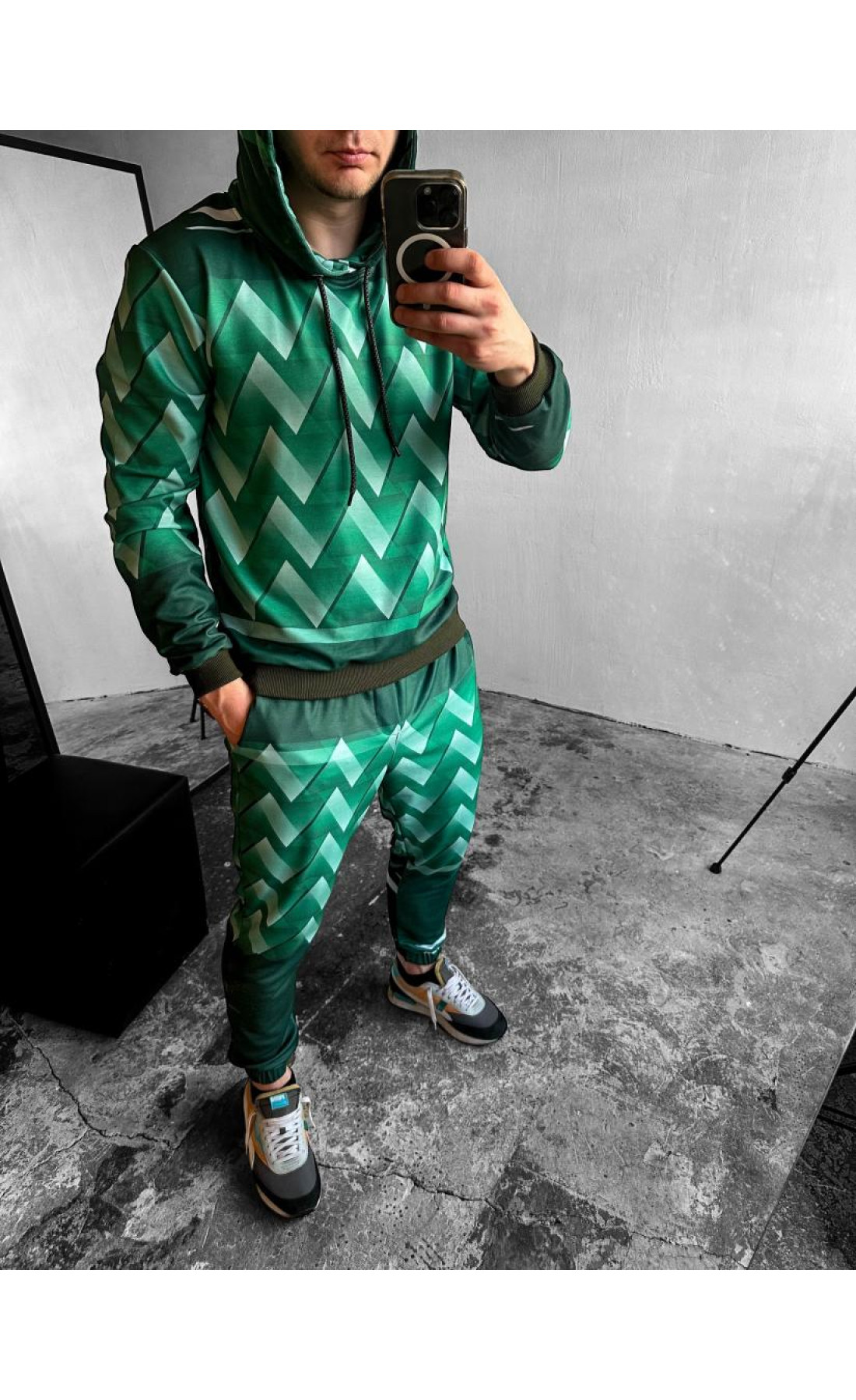 Спортивний костюм чоловічий │ принтований костюм │ стильний костюм унісекс │ костюм худі штани │ костюм українське виробництво │ костюм з принтом ведмедя