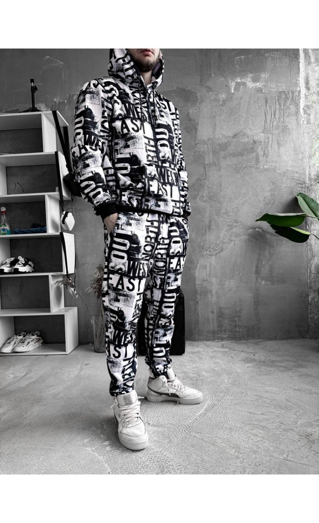 Спортивний костюм на флісі чоловічий худі штани зима весна осінь