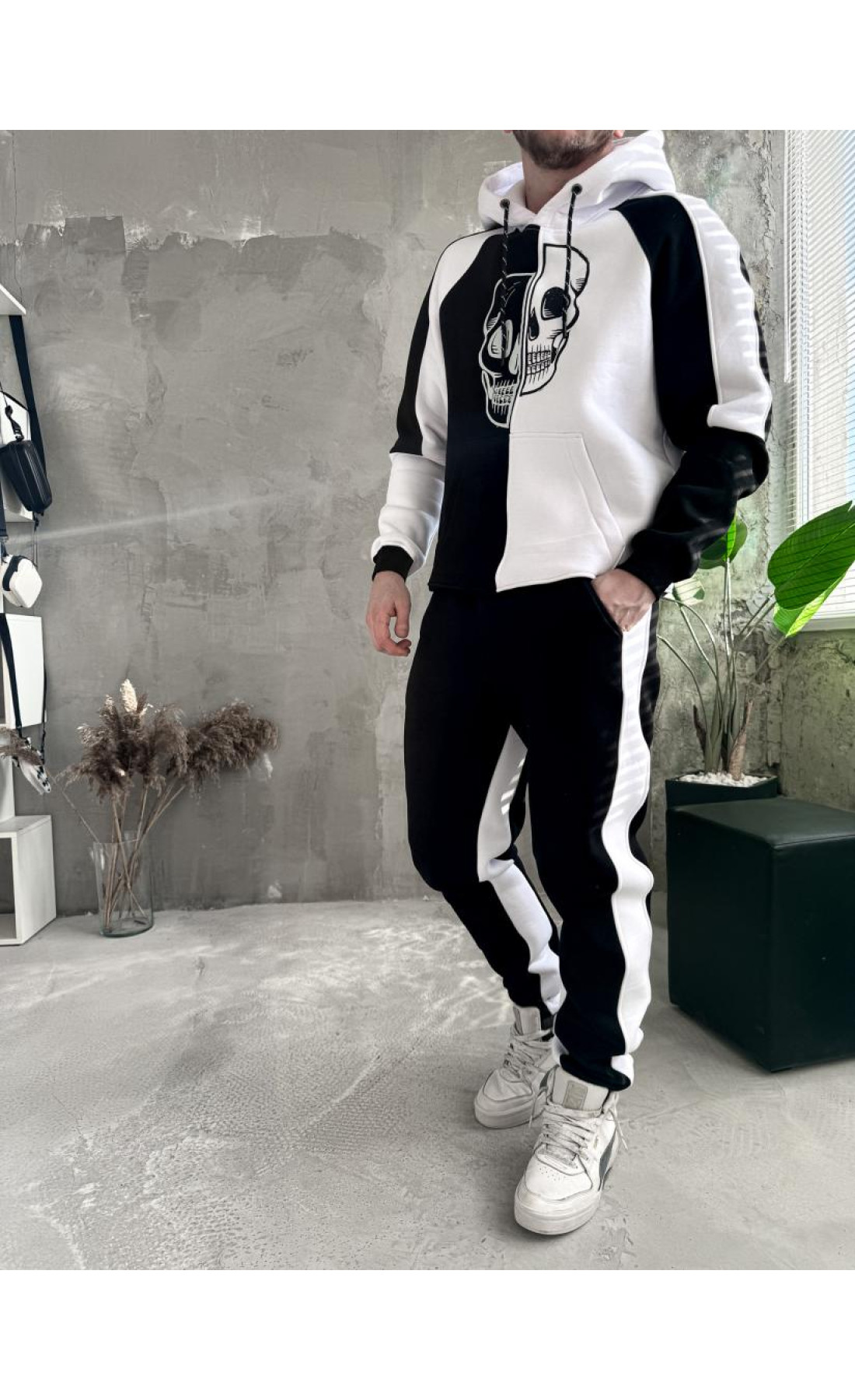 Спортивний костюм утеплений дтф чоловічий худі штани