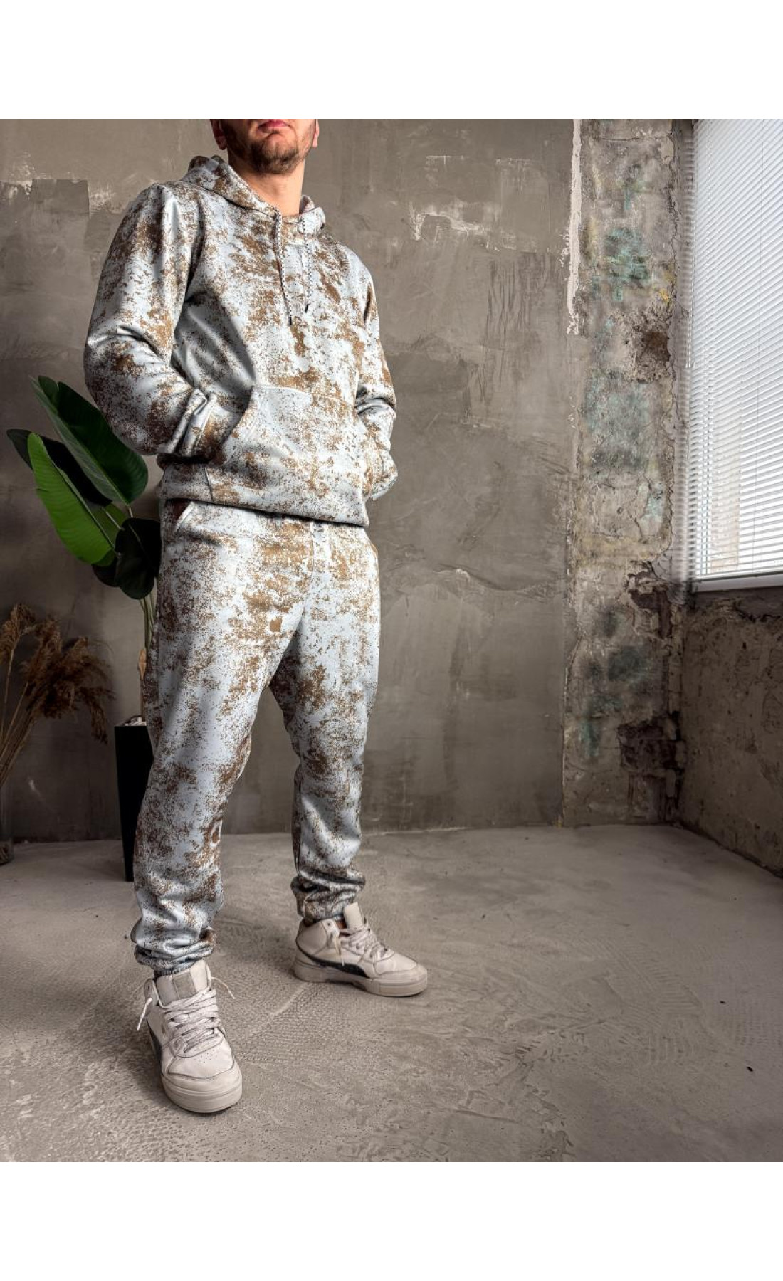 Спортивний костюм утеплений чоловічий худі штани на флісі