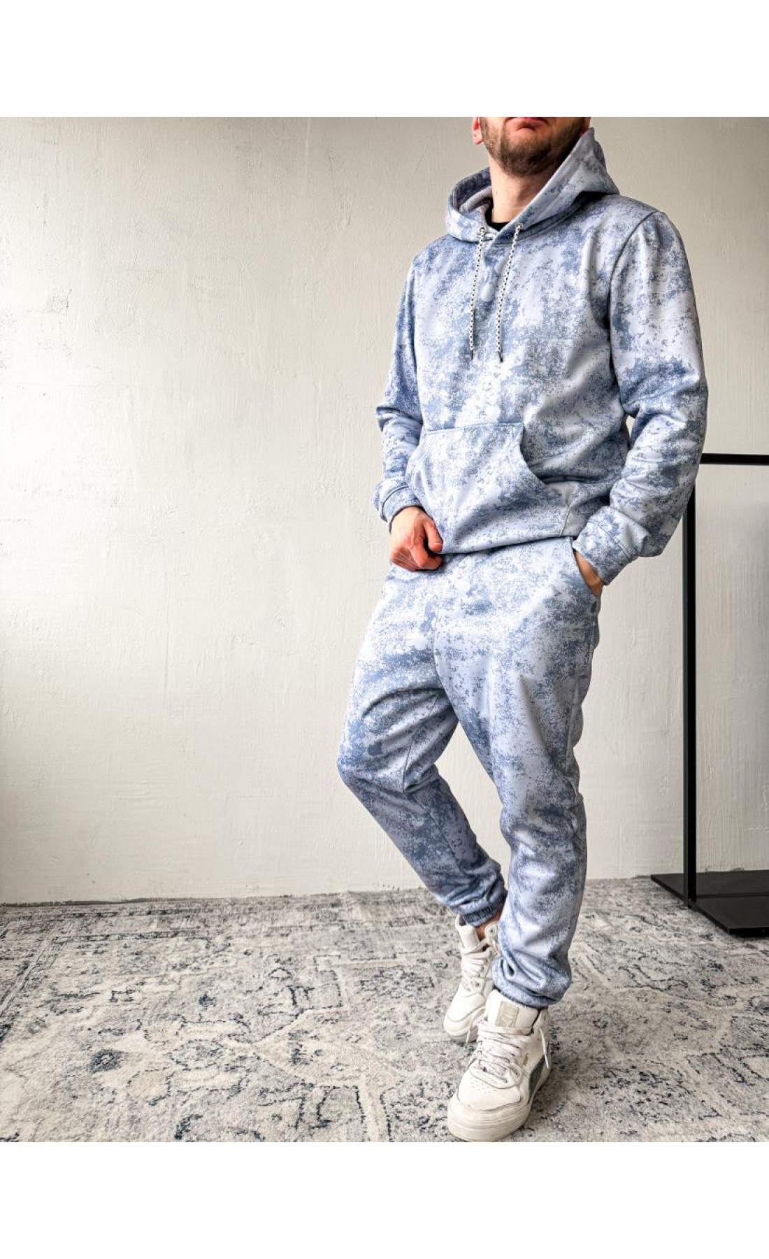 Спортивний костюм утеплений чоловічий худі штани на флісі