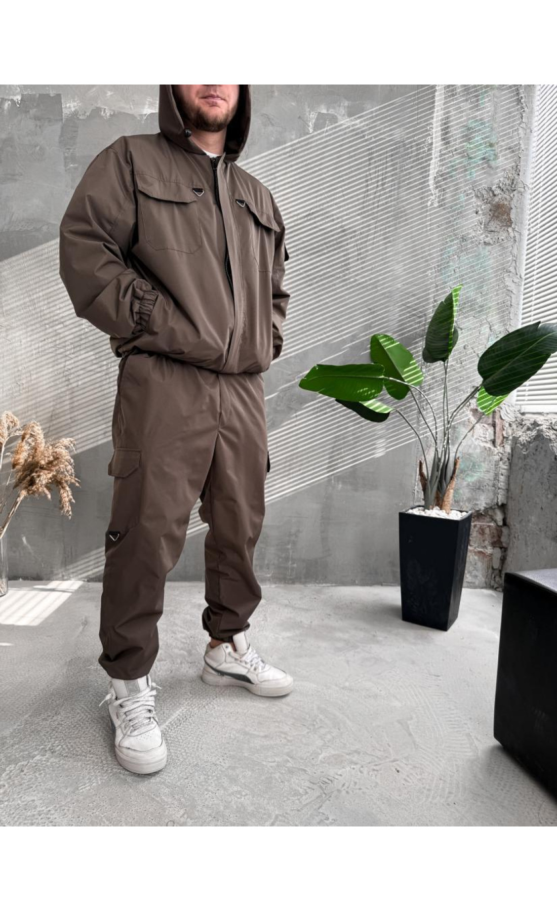 Костюм чоловічий ріп стоп кофта штани технологічний стильний не утеплений