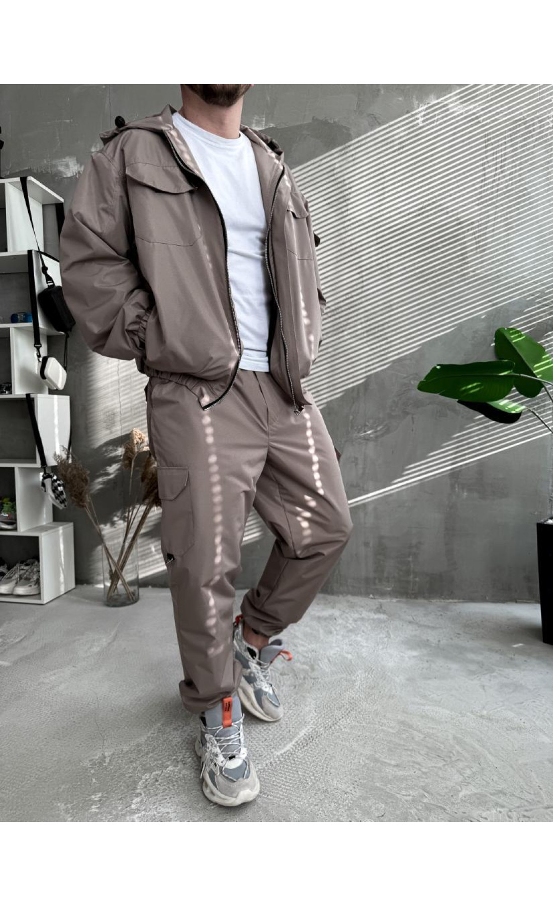 Костюм чоловічий ріп стоп кофта штани технологічний стильний не утеплений