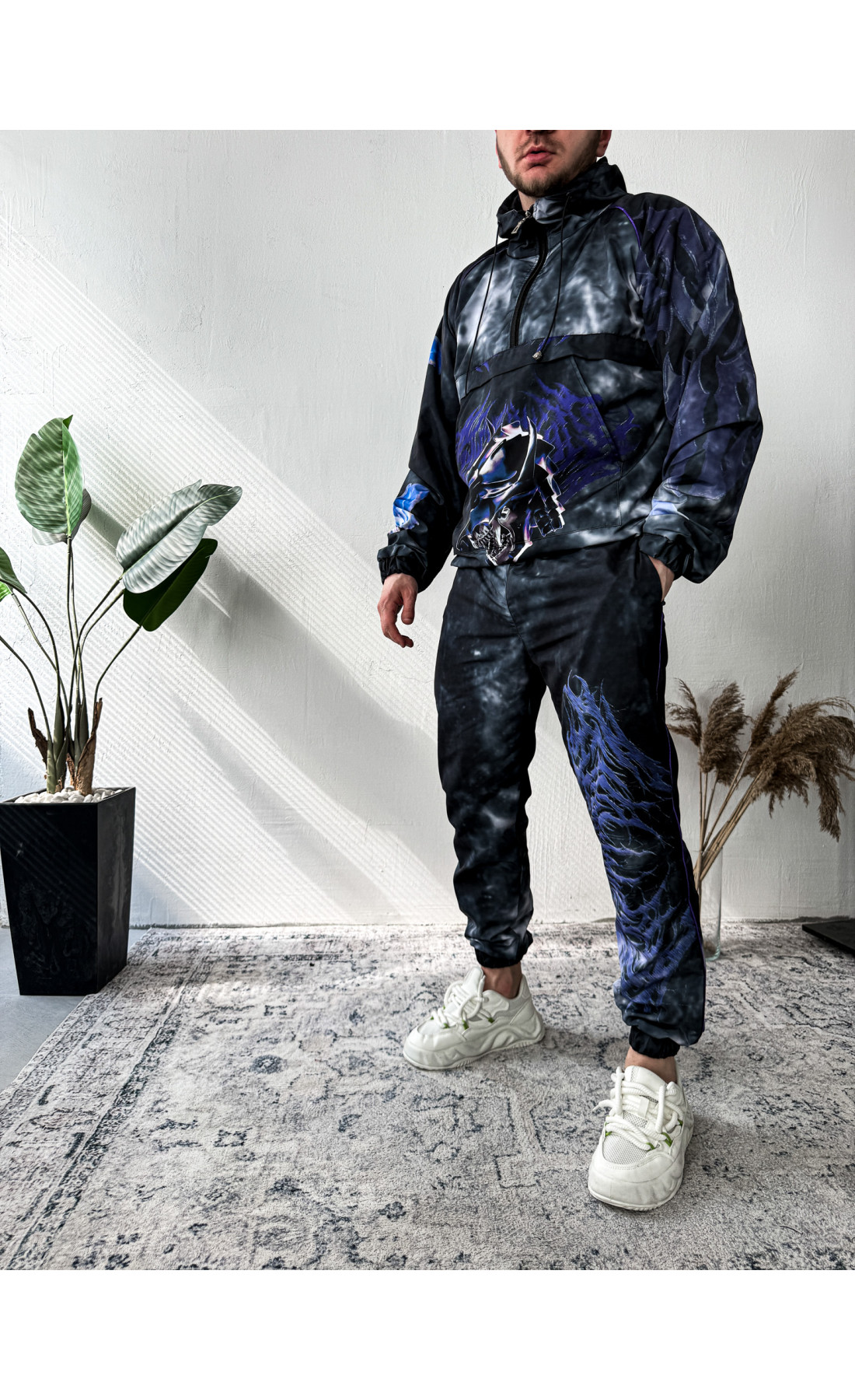 Спортивний костюм плащівка анорак джогери