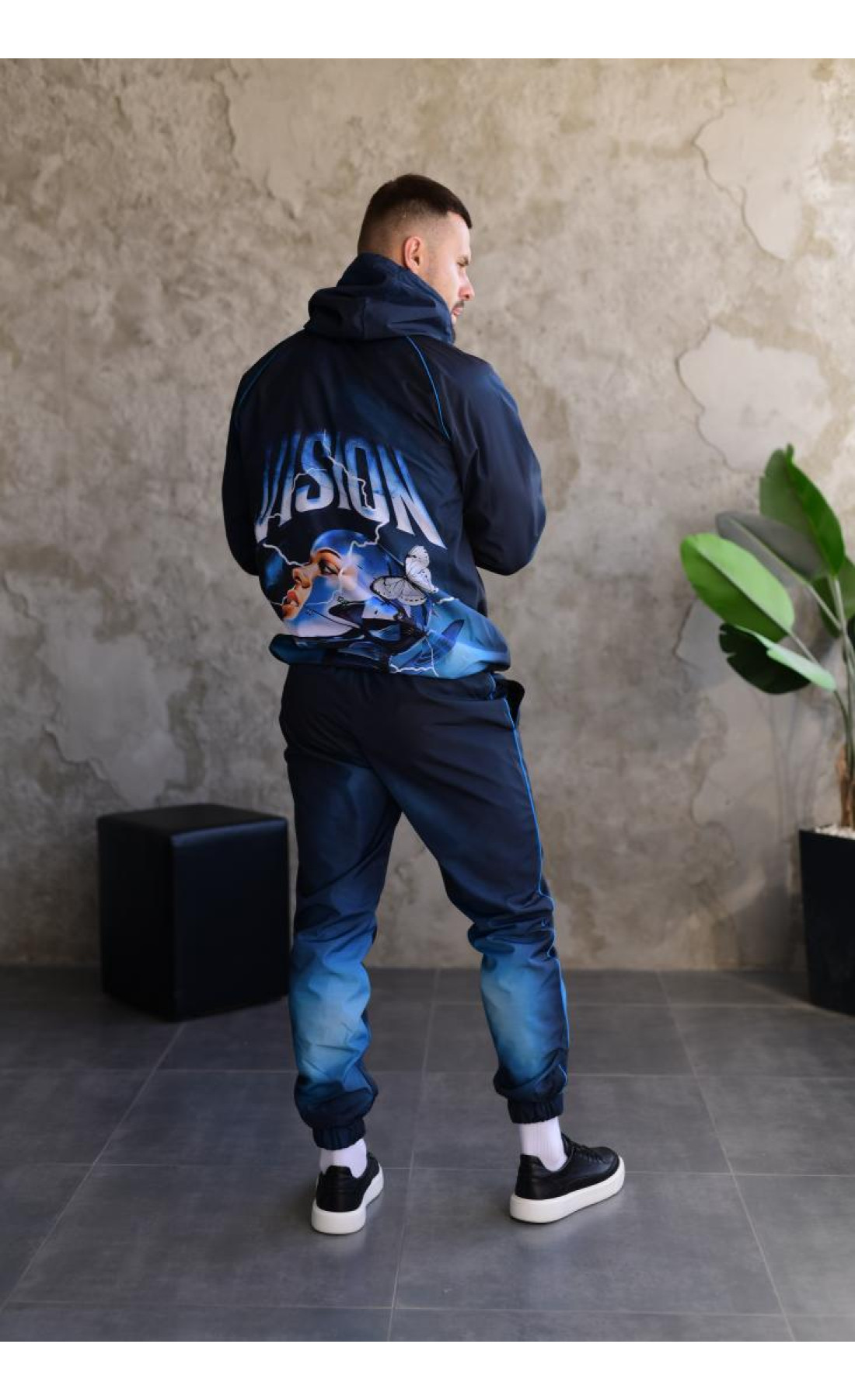 Костюм анорак/джогери плащівка стильний на підкладці сезон весна осінь модний