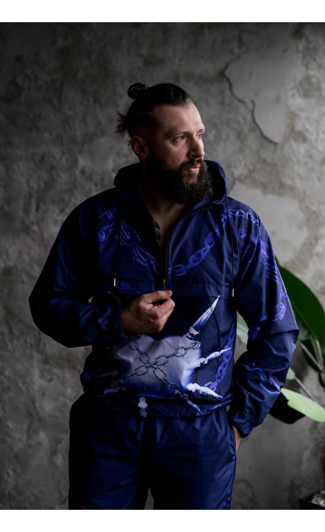 Костюм анорак джогери чоловічий стильний вітрозахисний одяг україна плащівка