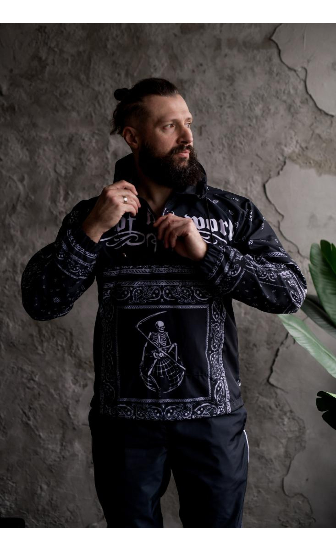 Костюм анорак джогери чоловічий стильний вітрозахисний одяг україна плащівка