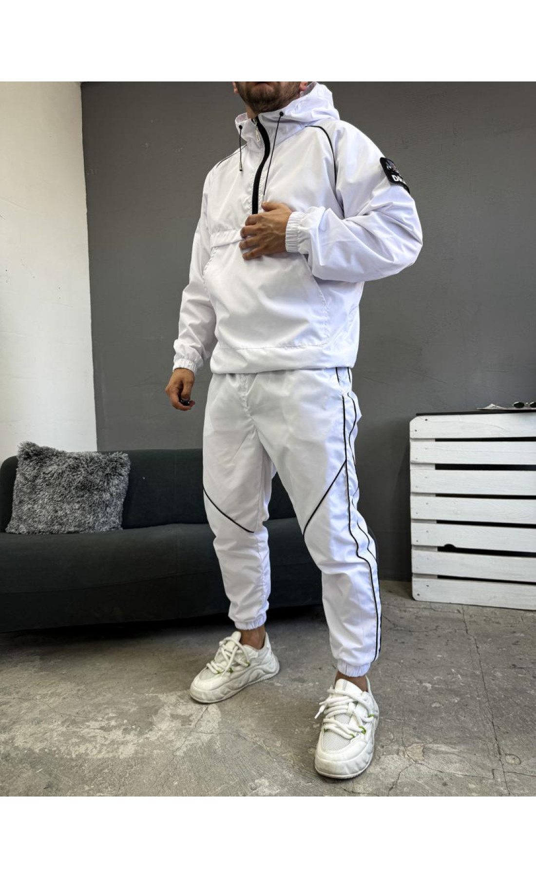 Спортивний костюм чоловічий стильний однотонний осінь