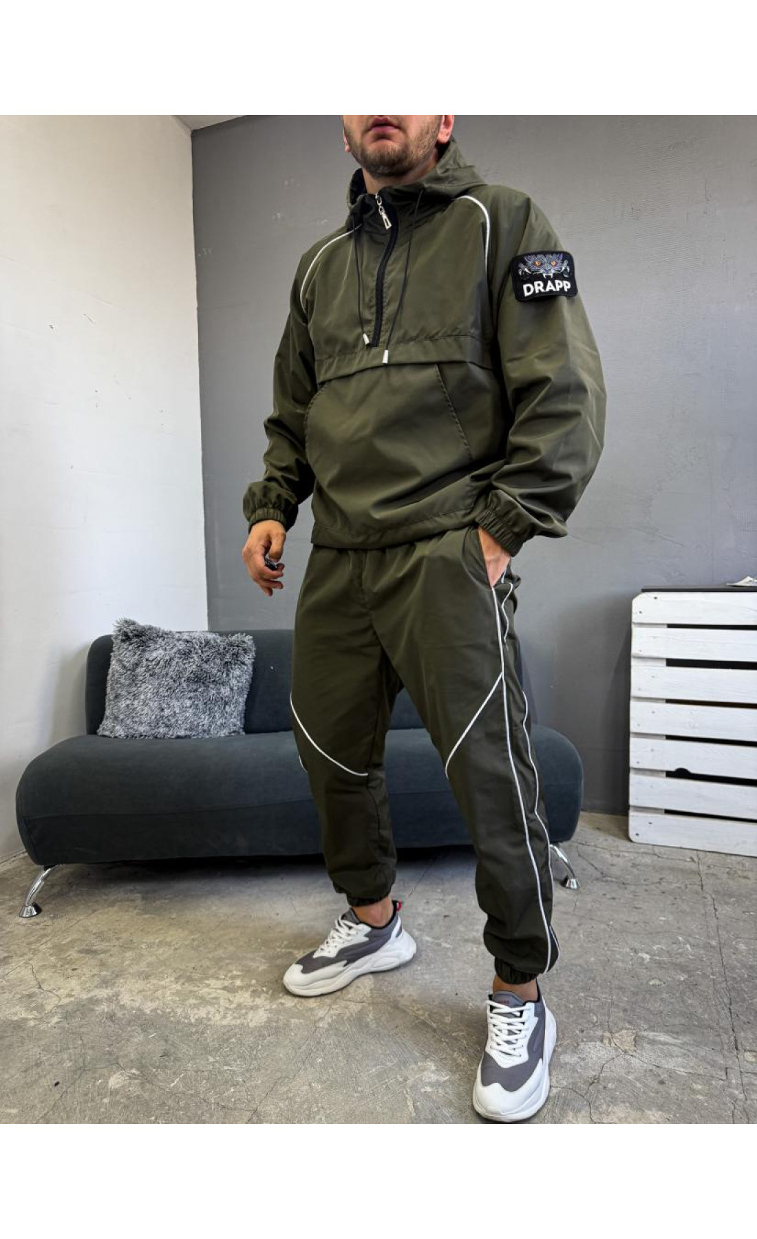 Спортивний костюм чоловічий стильний однотонний осінь