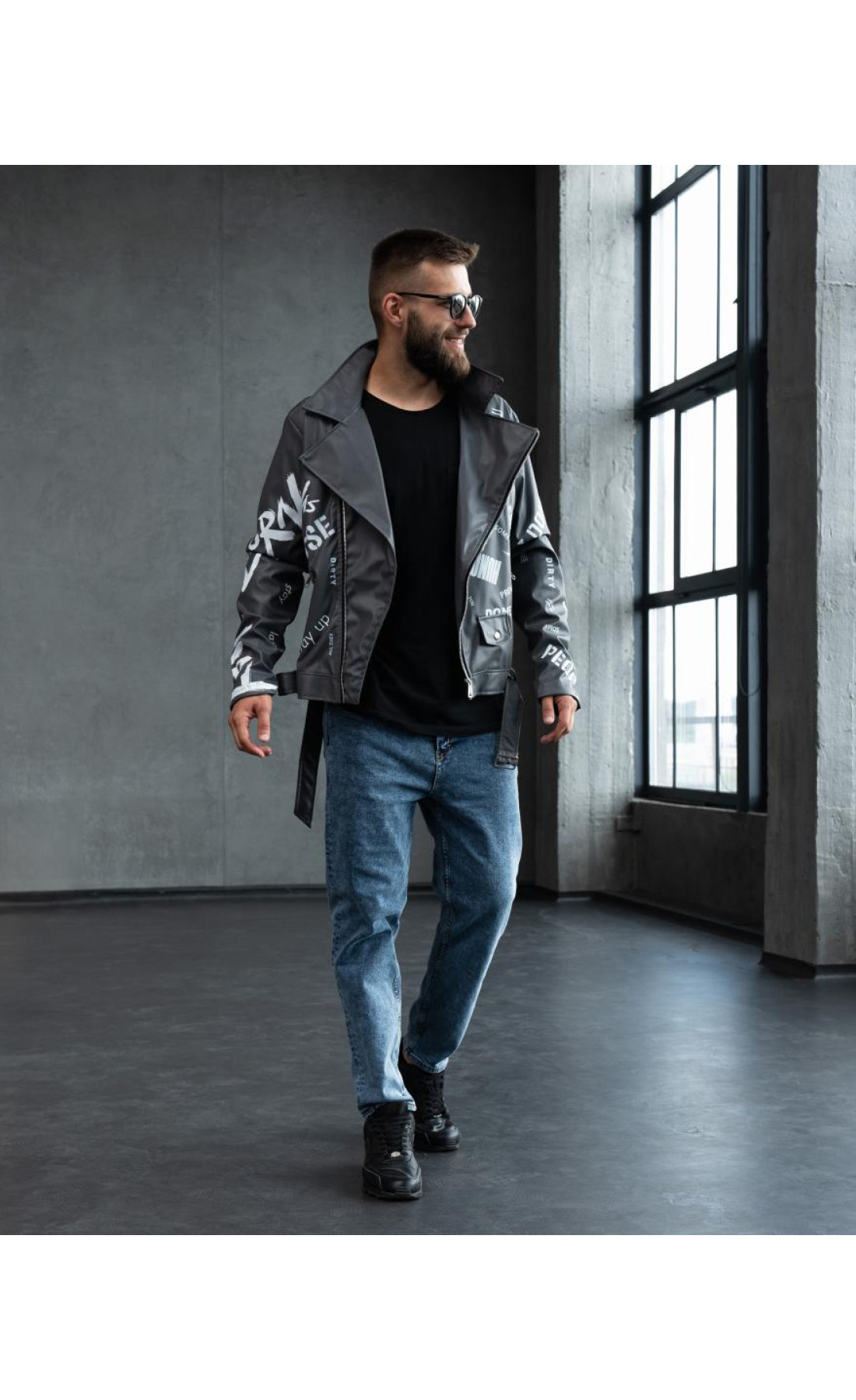 Шкіряна куртка (косуха) чоловіча